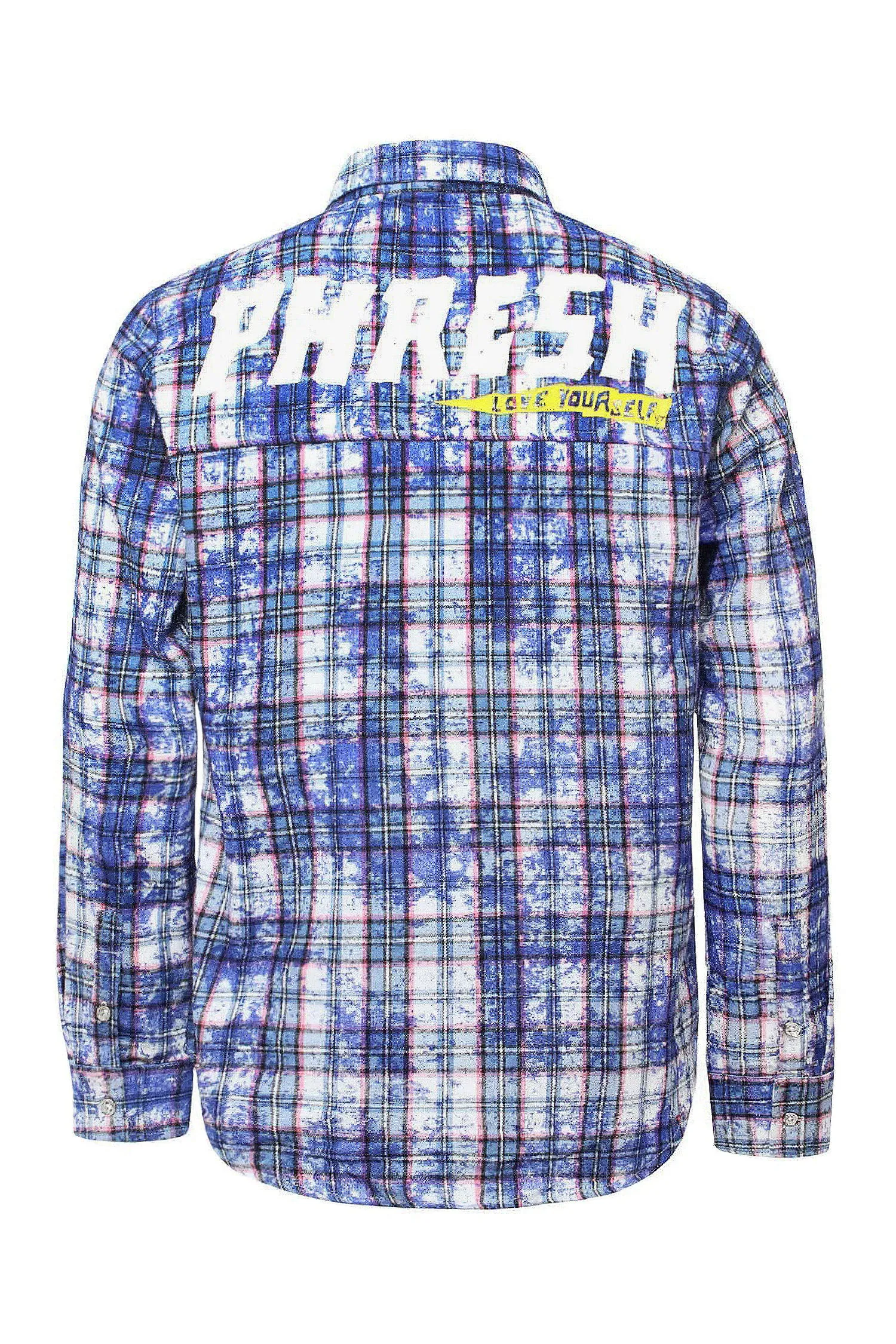 Men's Premium Bleached Multicolor Flannel Shirt