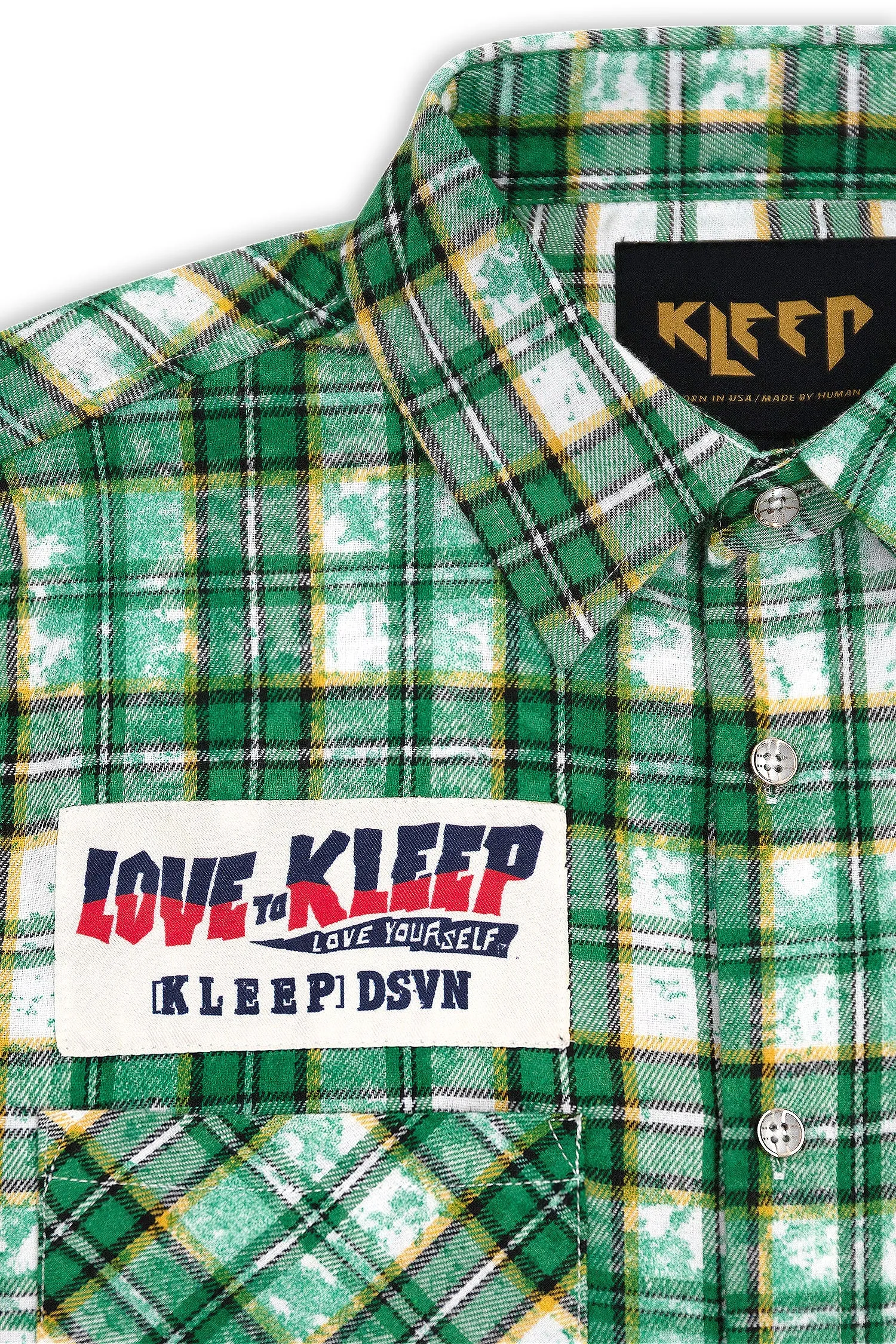 Men's Premium Bleached Multicolor Flannel Shirt