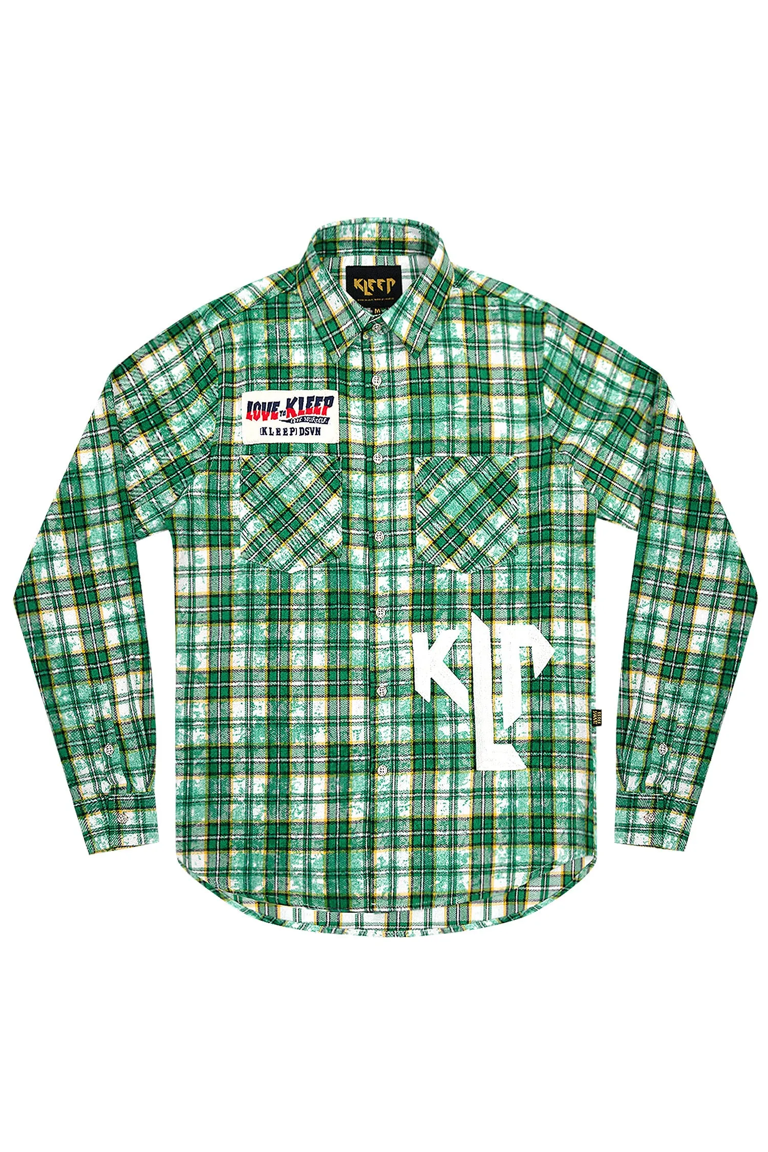 Men's Premium Bleached Multicolor Flannel Shirt