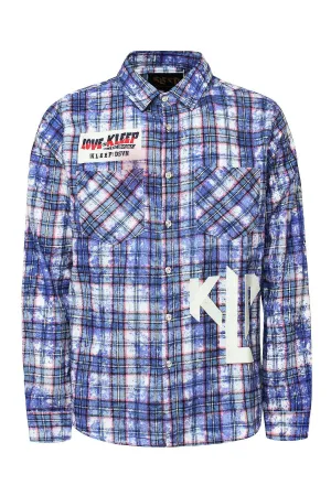 Men's Premium Bleached Multicolor Flannel Shirt