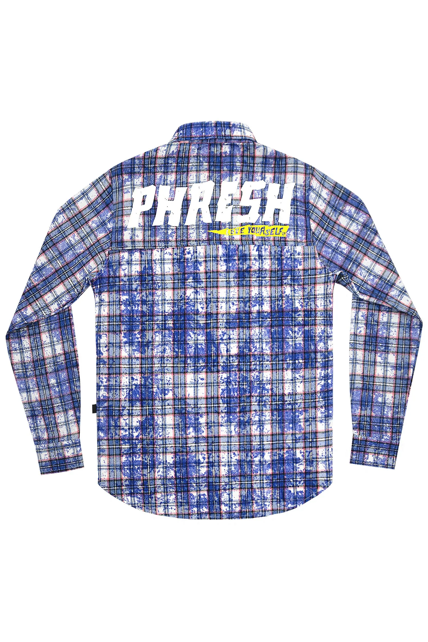 Men's Premium Bleached Multicolor Flannel Shirt