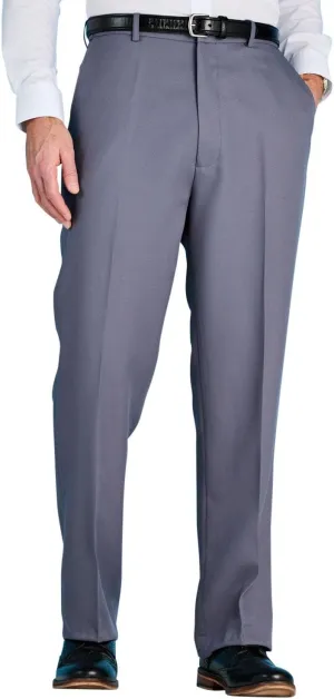 Men's Premium Smart Pants for Officework Stretch Waist Band - Pleated Formal Dress Slacks (Standard and Big & Tall)