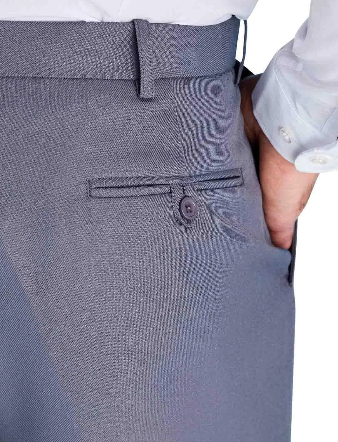 Men's Premium Smart Pants for Officework Stretch Waist Band - Pleated Formal Dress Slacks (Standard and Big & Tall)