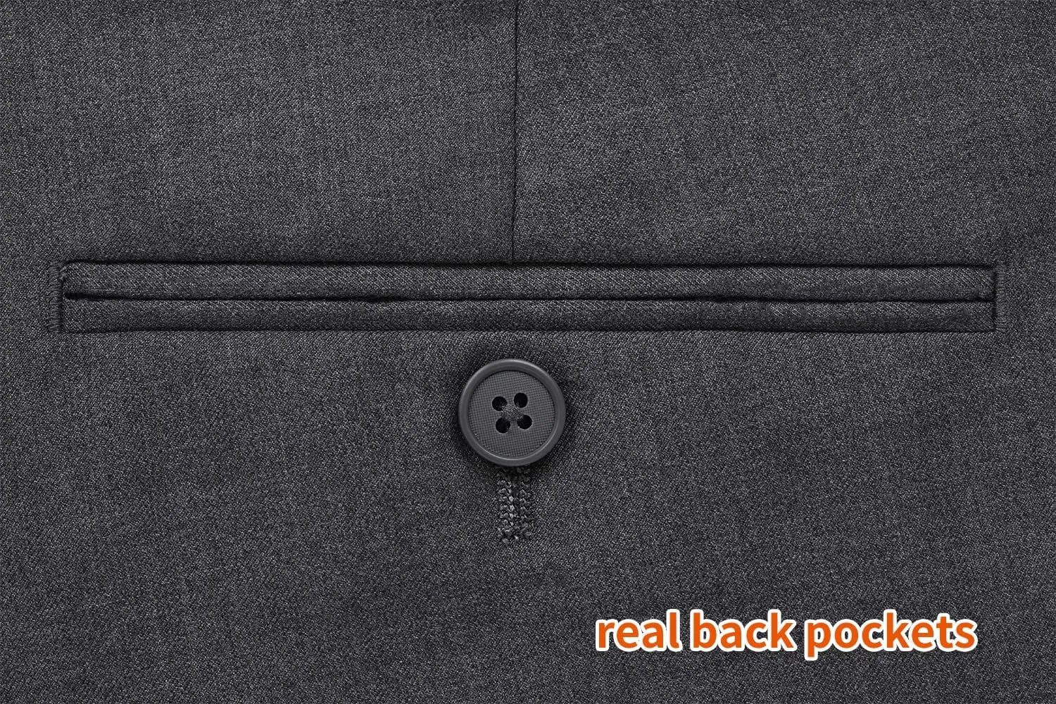 Men's Suit Separates Classic Fit Two Button Business Jacket Blazer and Pants Set