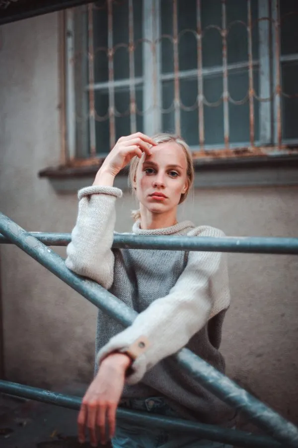 “Morning haze” –Soft  Alpaca Wool Sweater | VÉJA