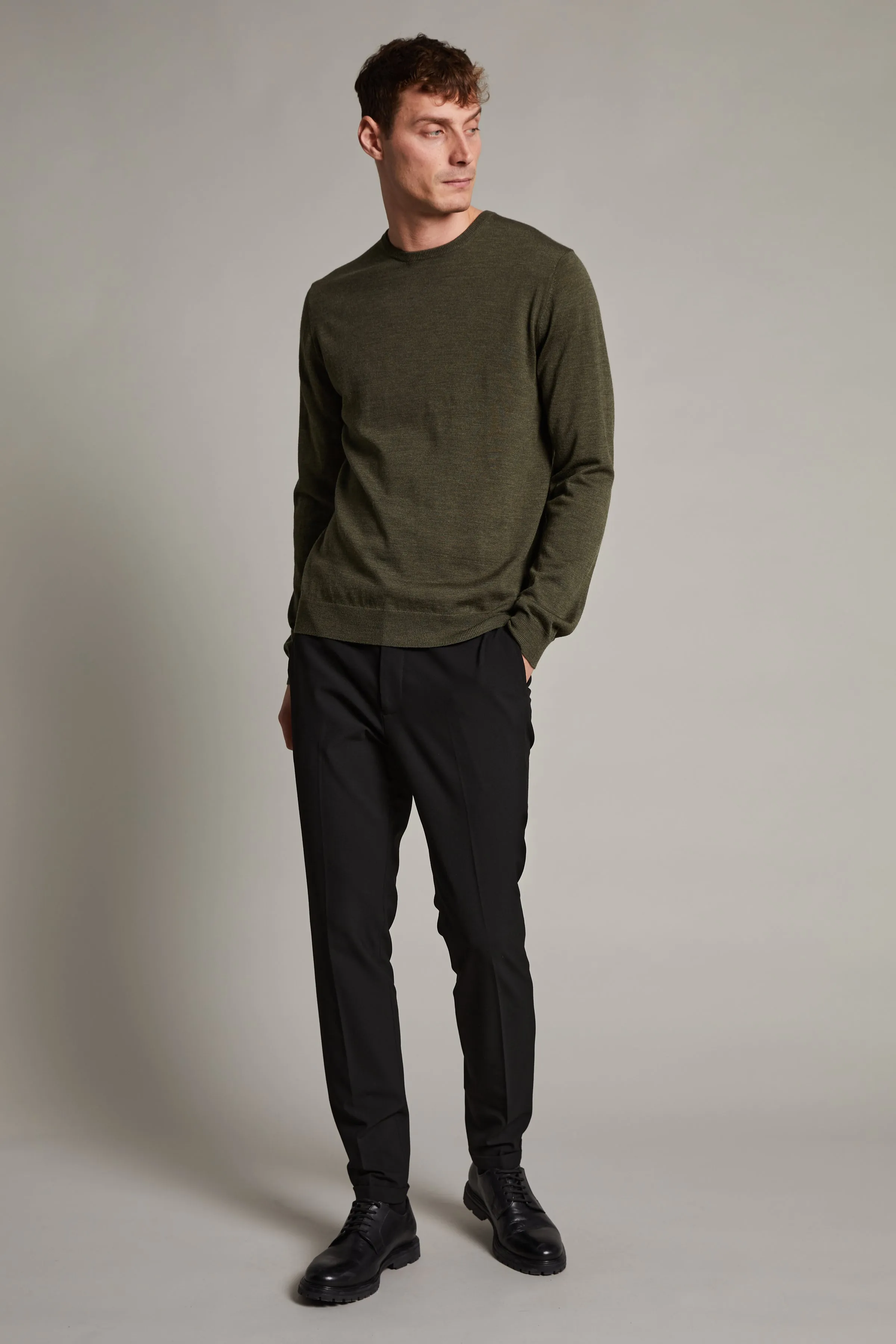 MT30200611 Margarte Merino Crew Sweater