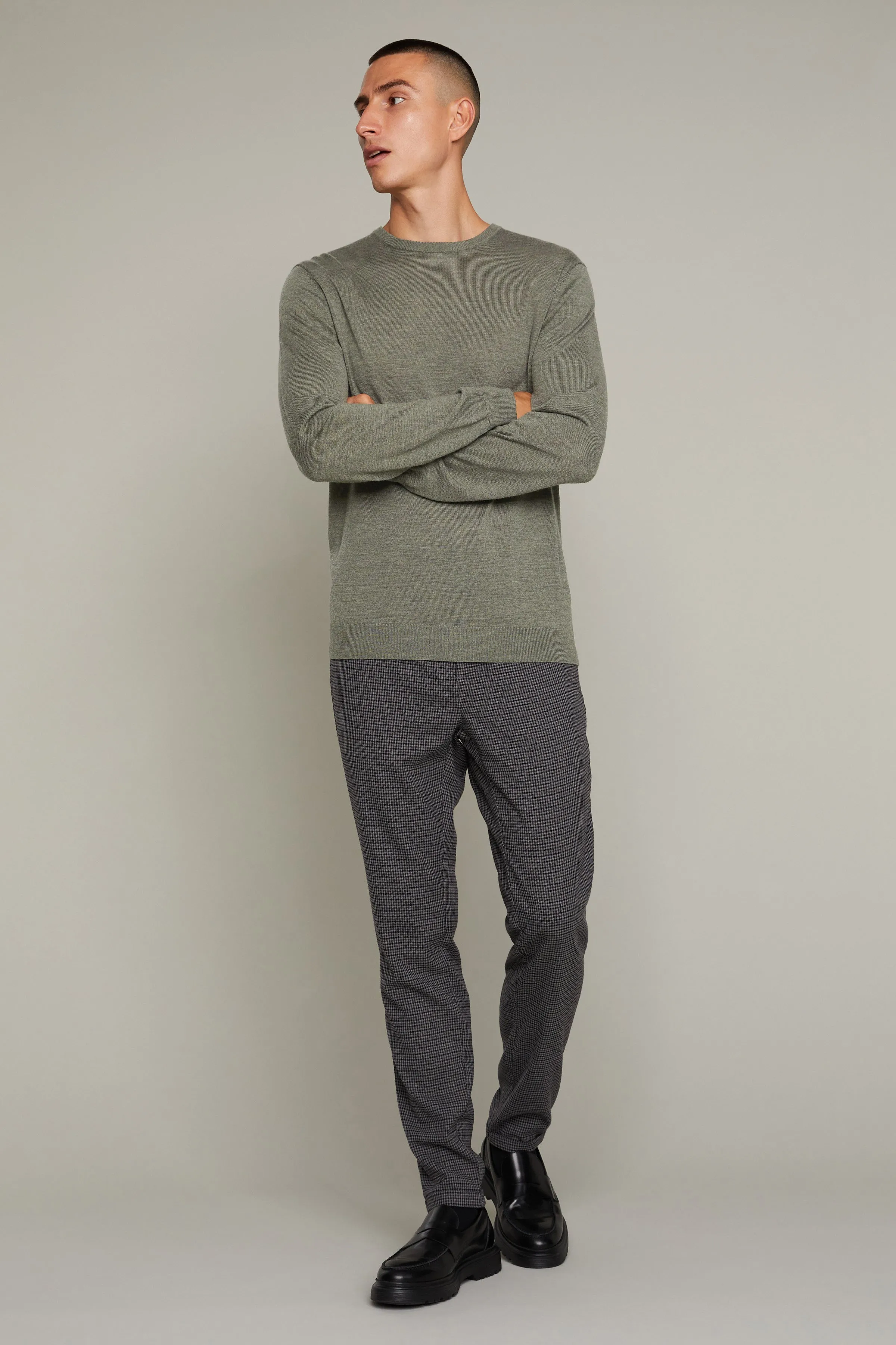 MT30200611 Margarte Merino Crew Sweater