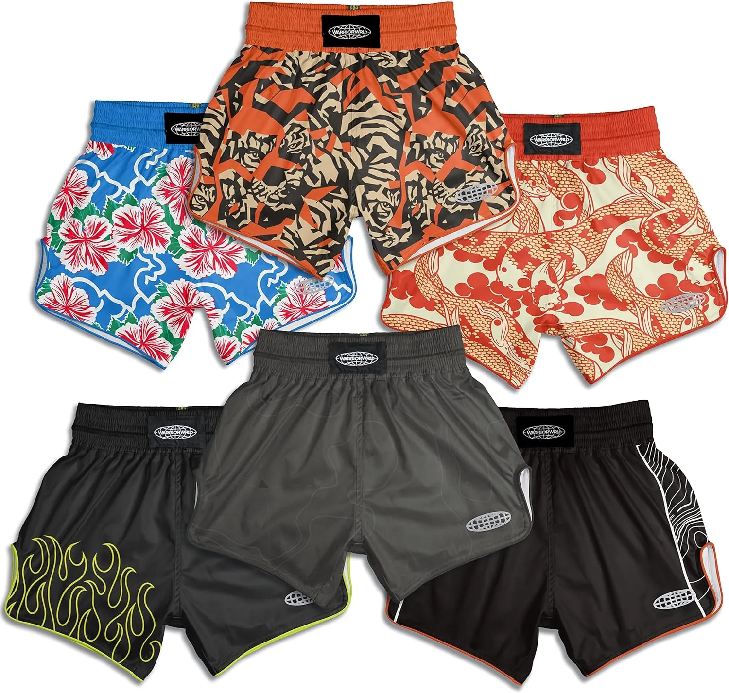 Muay Thai Shorts - Hypr FLX Muay Thai Shorts for Men and Women-Breathable and Lightweight Shorts for Fighting