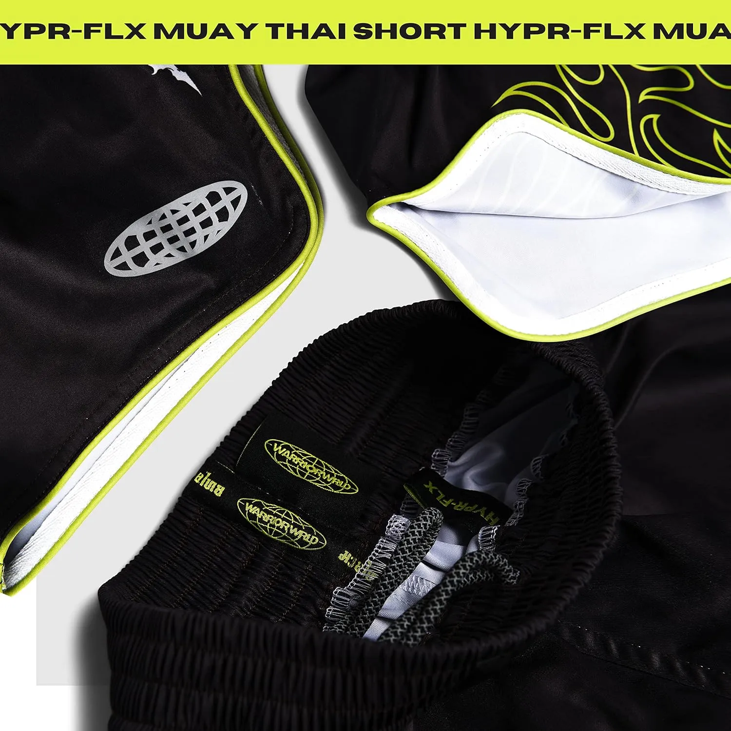 Muay Thai Shorts - Hypr FLX Muay Thai Shorts for Men and Women-Breathable and Lightweight Shorts for Fighting