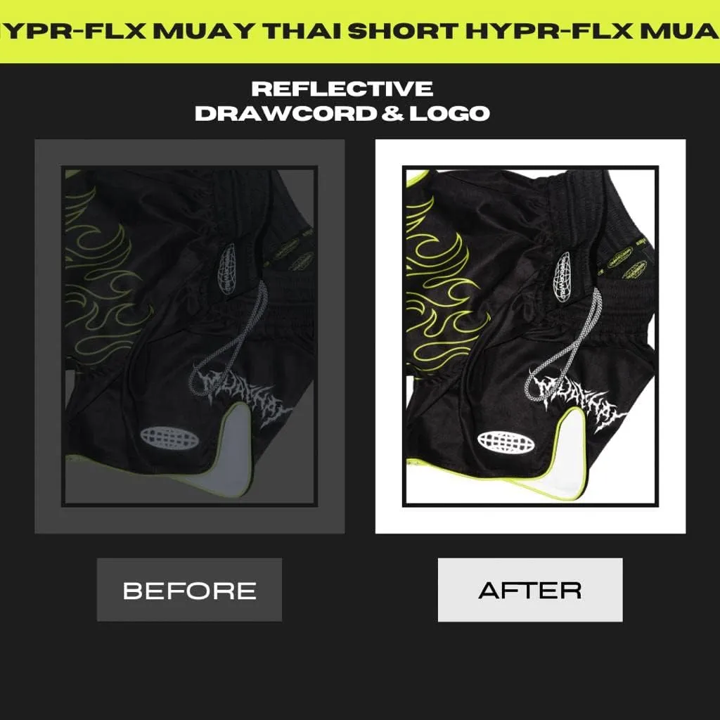 Muay Thai Shorts - Hypr FLX Muay Thai Shorts for Men and Women-Breathable and Lightweight Shorts for Fighting