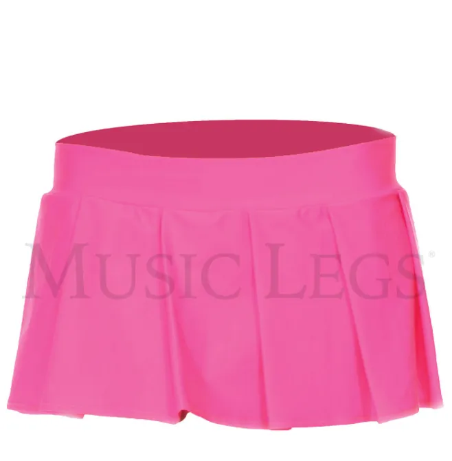 Music Legs Solid Colour Pleated Skirt 25075