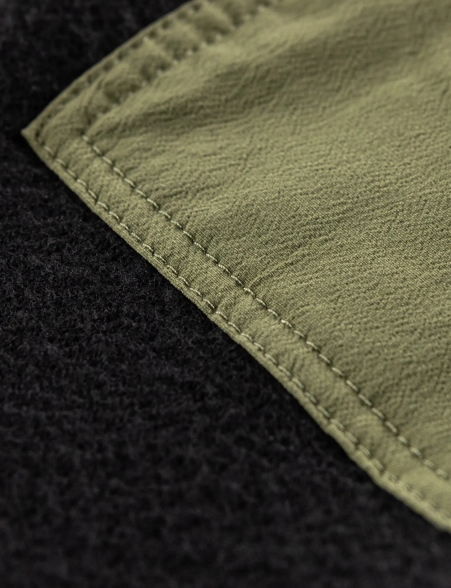 ORIGIN STEALTH WOOL HOODED JACKET SOLID