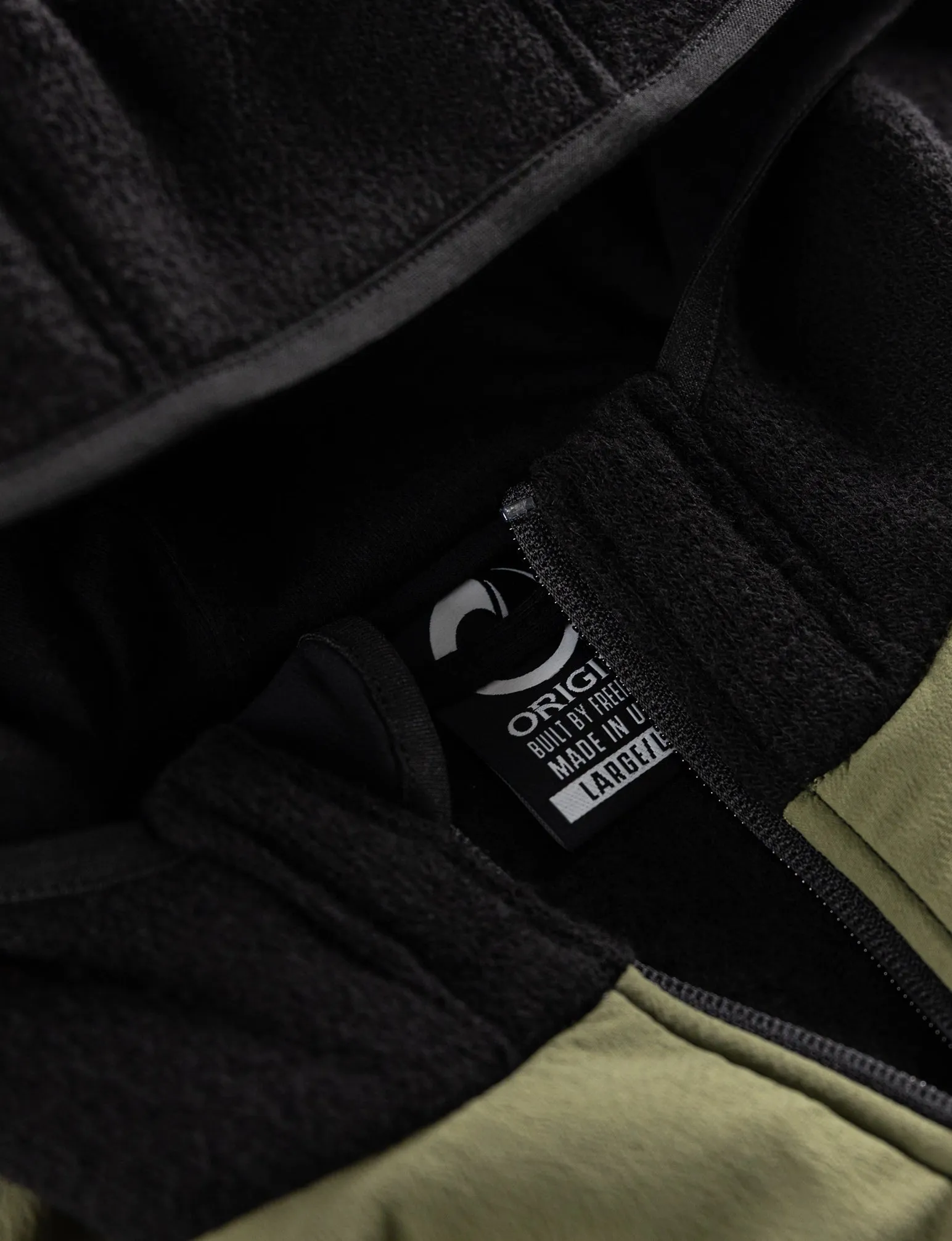 ORIGIN STEALTH WOOL HOODED JACKET SOLID