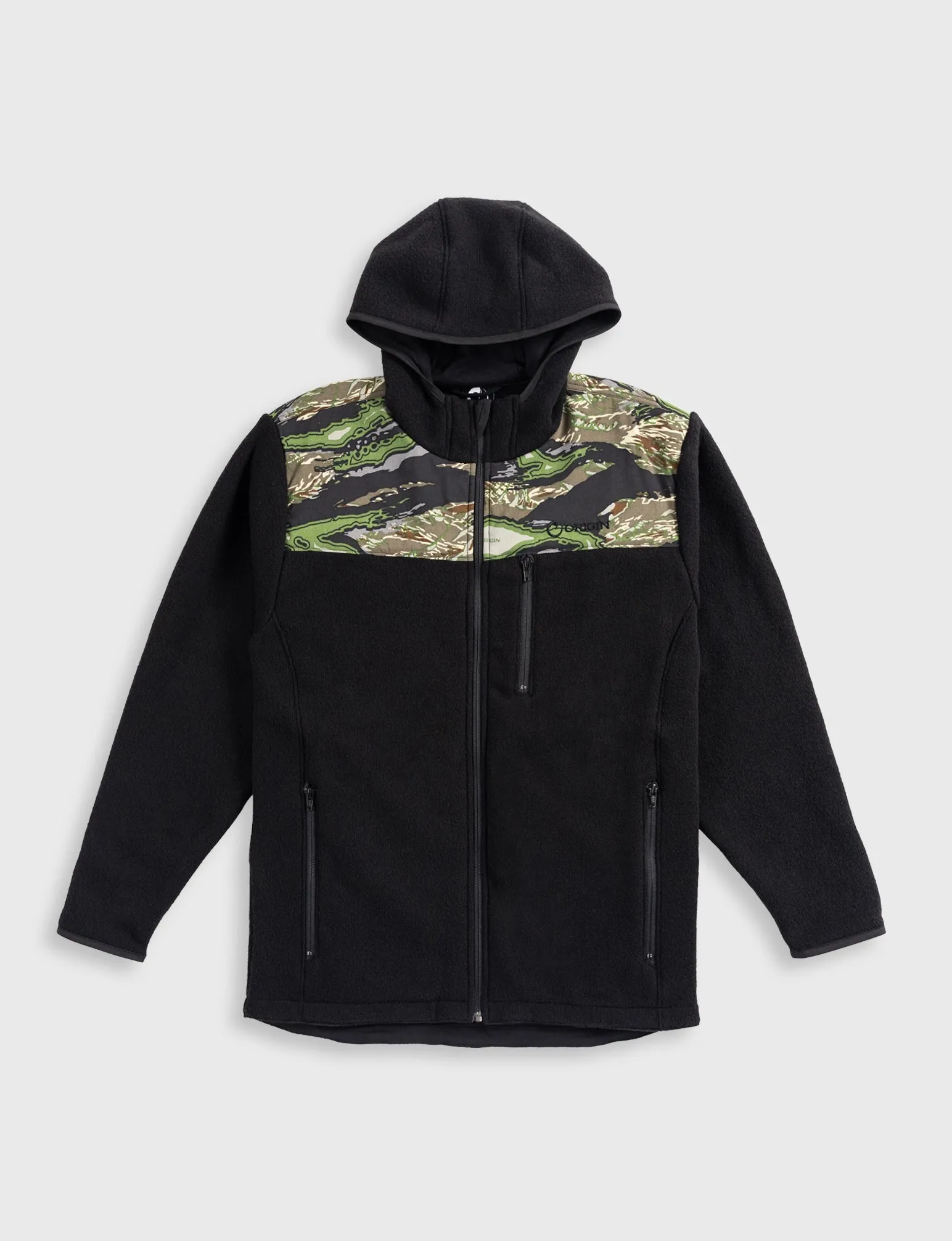 ORIGIN STEALTH WOOL HOODED JACKET SOLID