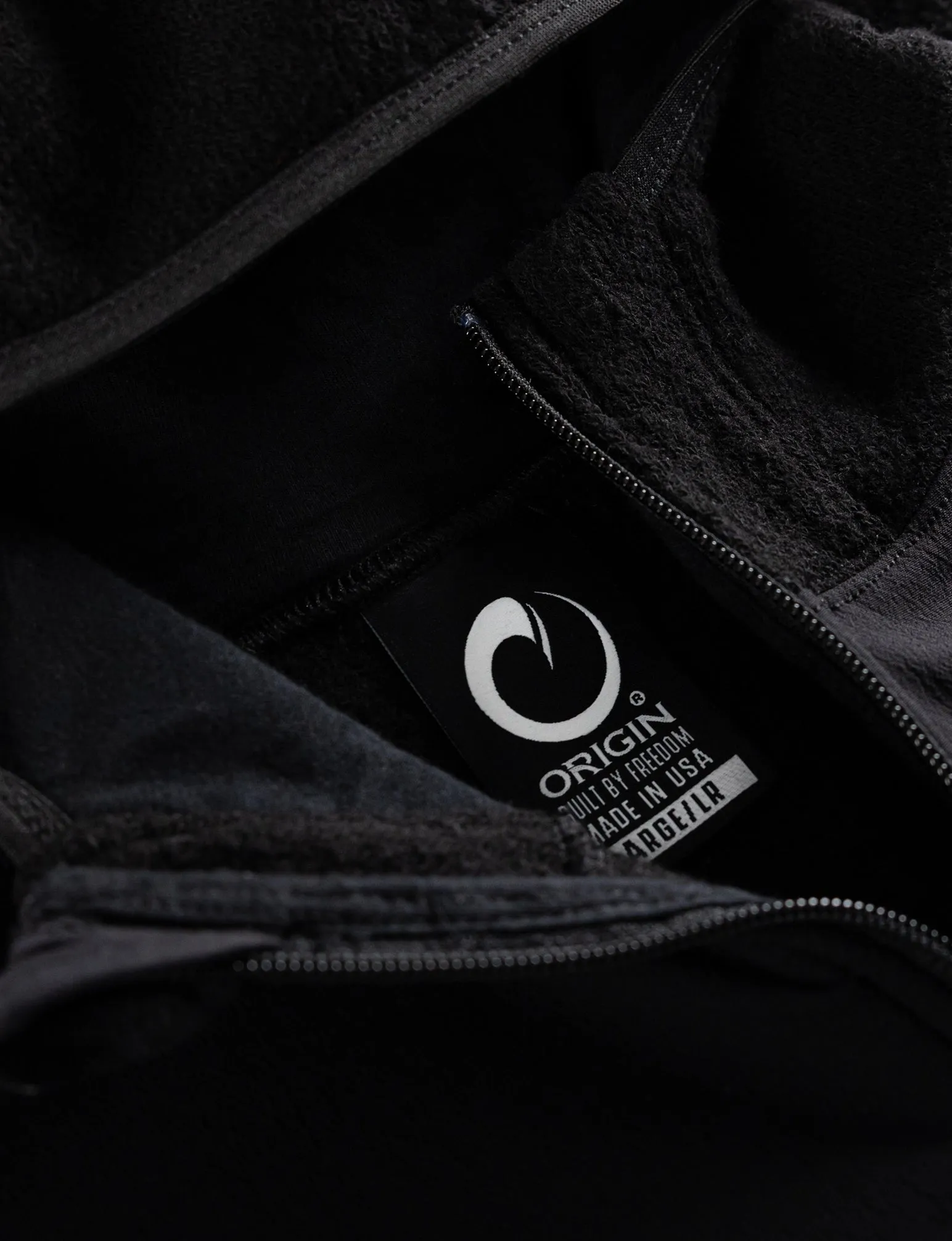 ORIGIN STEALTH WOOL HOODED JACKET SOLID