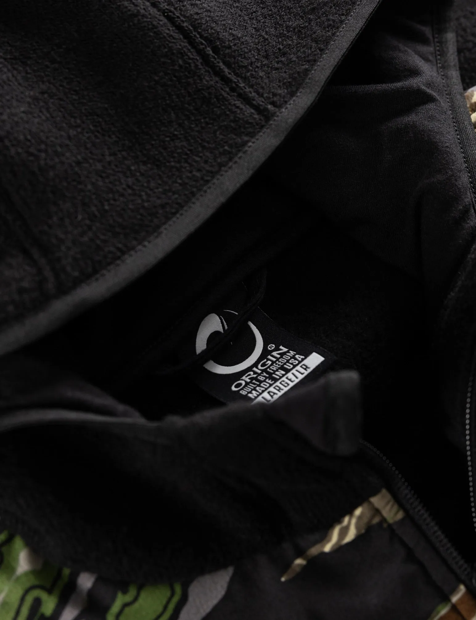 ORIGIN STEALTH WOOL HOODED JACKET SOLID