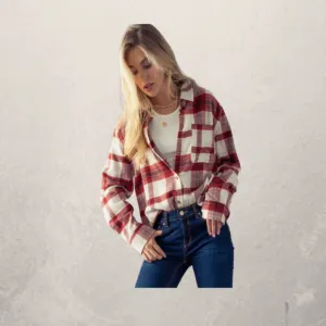 Plaid Flannel Button Down Shirt