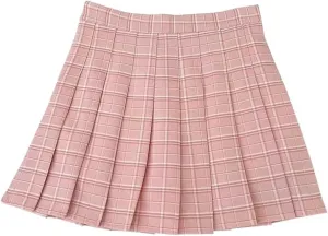 Pleated Chiffon Skirt with Slit for Women, Autumn Winter Elegant