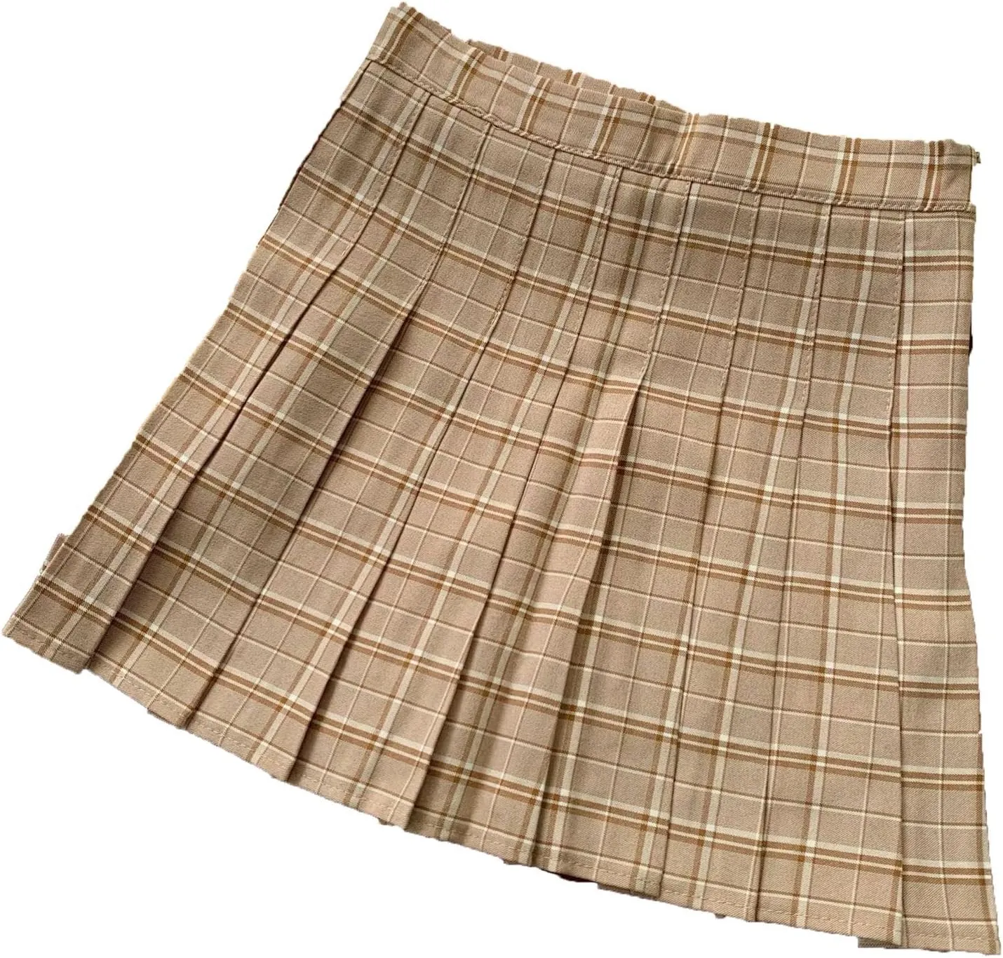 Pleated Chiffon Skirt with Slit for Women, Autumn Winter Elegant