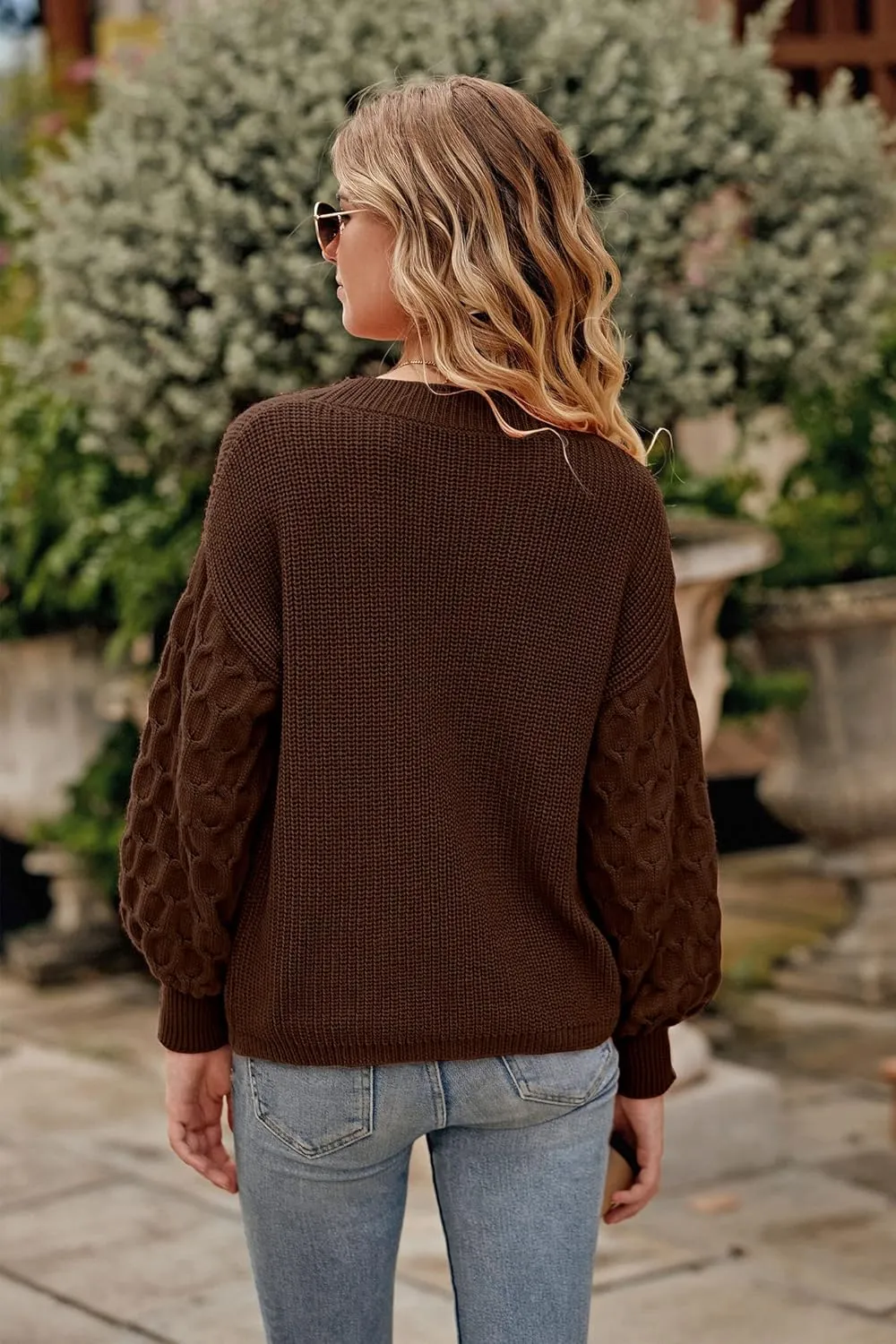 PRETTYGARDEN Women's 2025 Winter Pullover Sweater Casual Long Sleeve Crewneck Loose Chunky Knit Jumper Tops Blouse