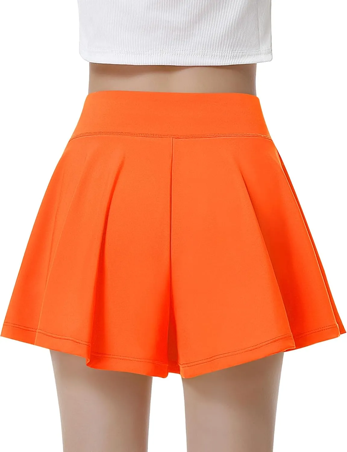 QooNoo Girls Athletic Shorts Flowy Running Shorts with Pockets V Crossover 2 in 1 Girls Tennis Shorts Butterfly Skorts