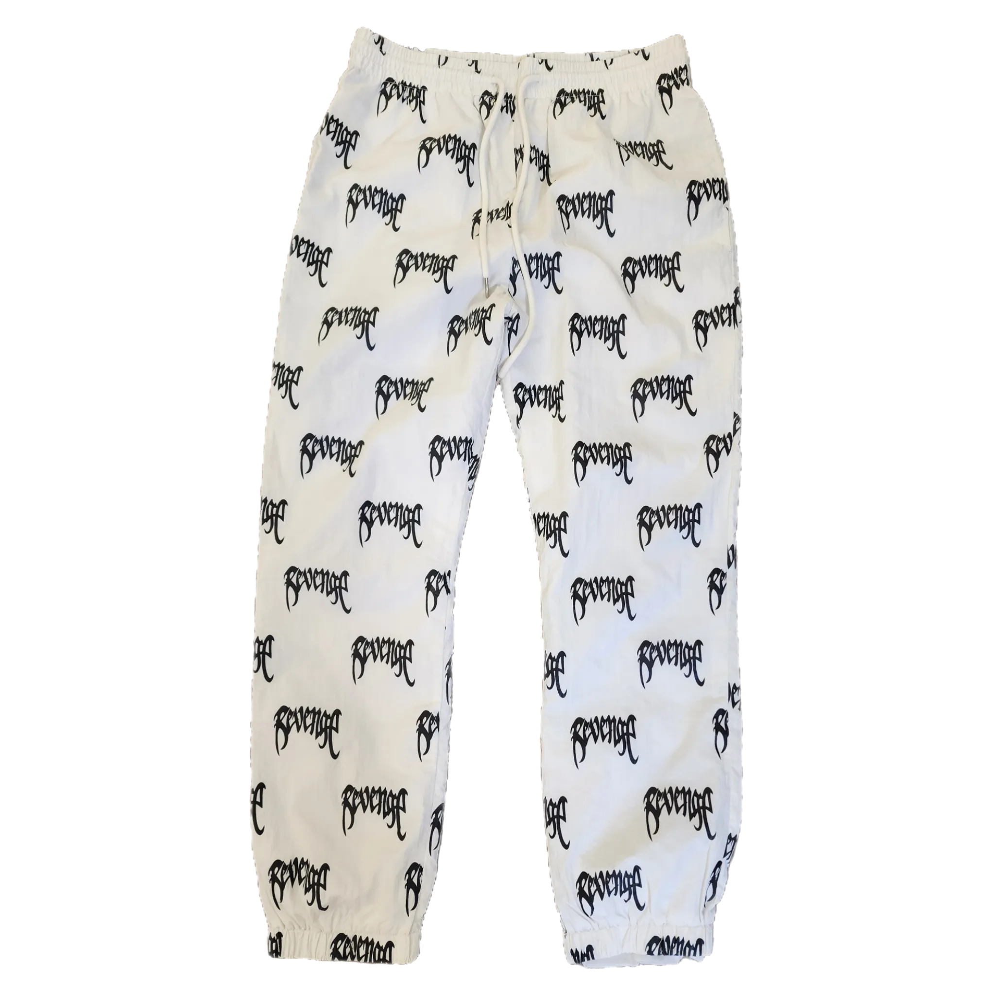 Revenge White Track Pants - Size Medium