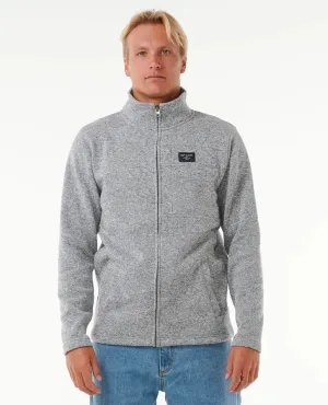 Rip Curl Crescent Zip Knit - Grey Marle