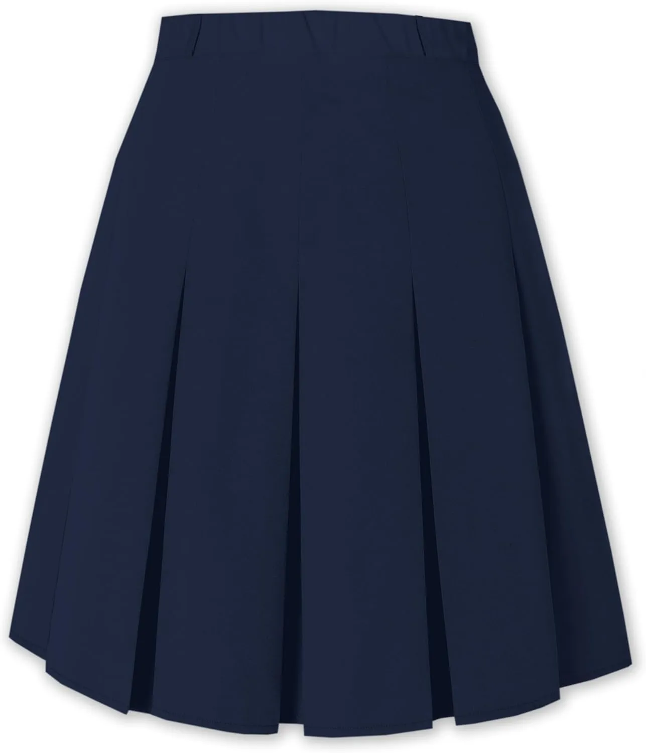 SANGTREE Girls Women's Pleated Skirt, Elastic Waist Uniform Skirt Plus Size, 2 Years - US 4XL