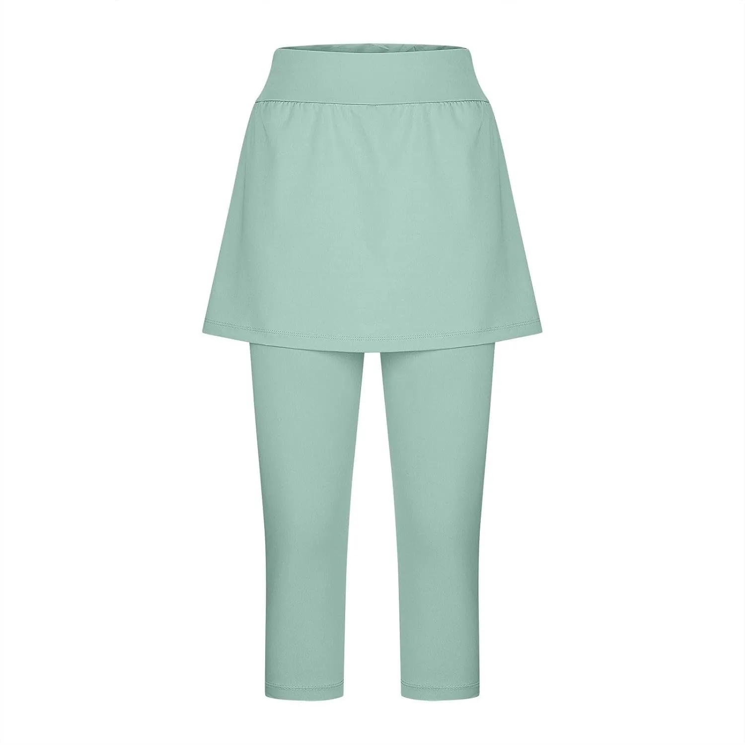 Skirted Leggings for Women 2025 Tennis Golf Skorts Plus Size Skirts Gym Athletic Capris Pickleball Yoga Outfit