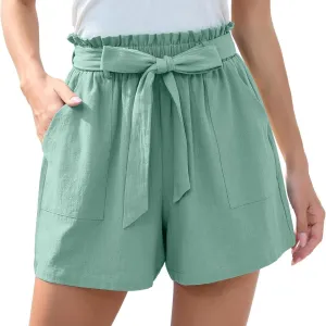 Skirts for Women with Shorts Waist Tie Shorts with Pockets Athletic Skirt with Shorts Skorts for Woman Solid