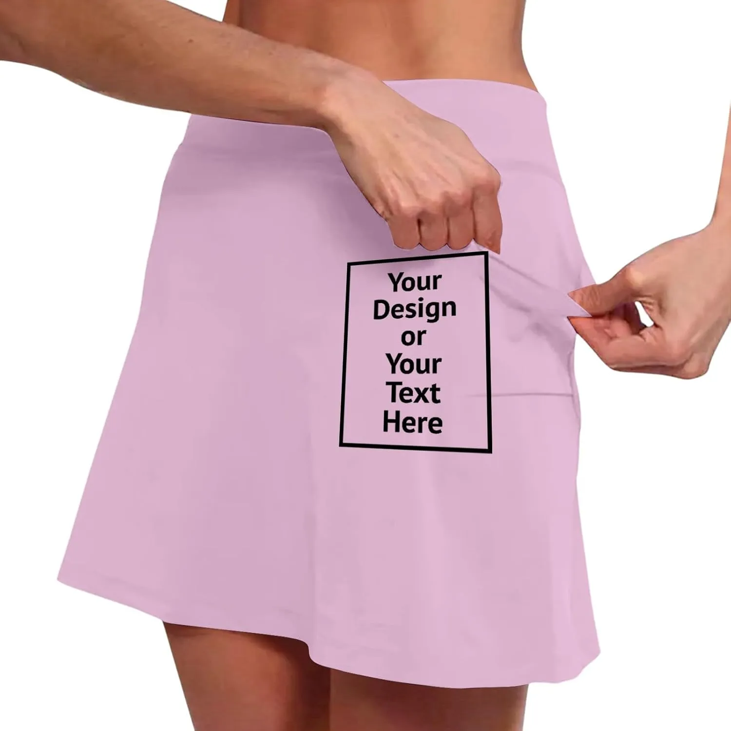 Skorts for Women Mid Rise Two Tone Casual Skorts with Pockets Moisture Wicking Athletic Skirt for Workout Outdoor