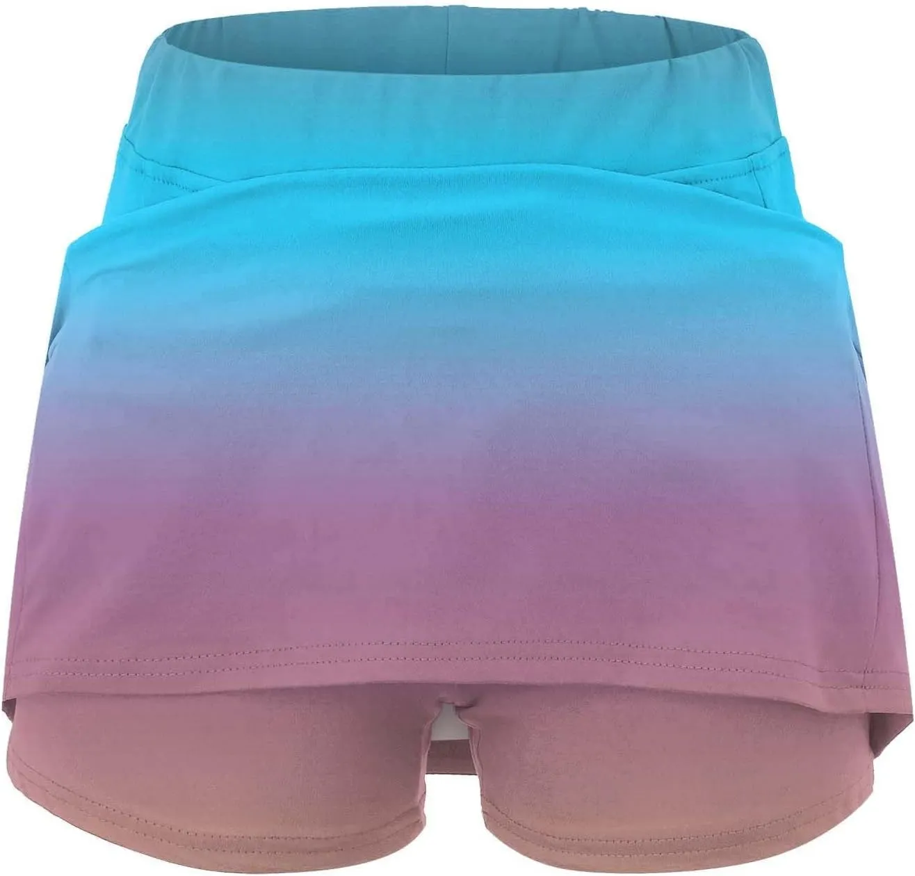 Skorts Skirts for Women Dressy High Waist Tummy Control Skirts Sports Workout Casual Loose Clothes with Pockets