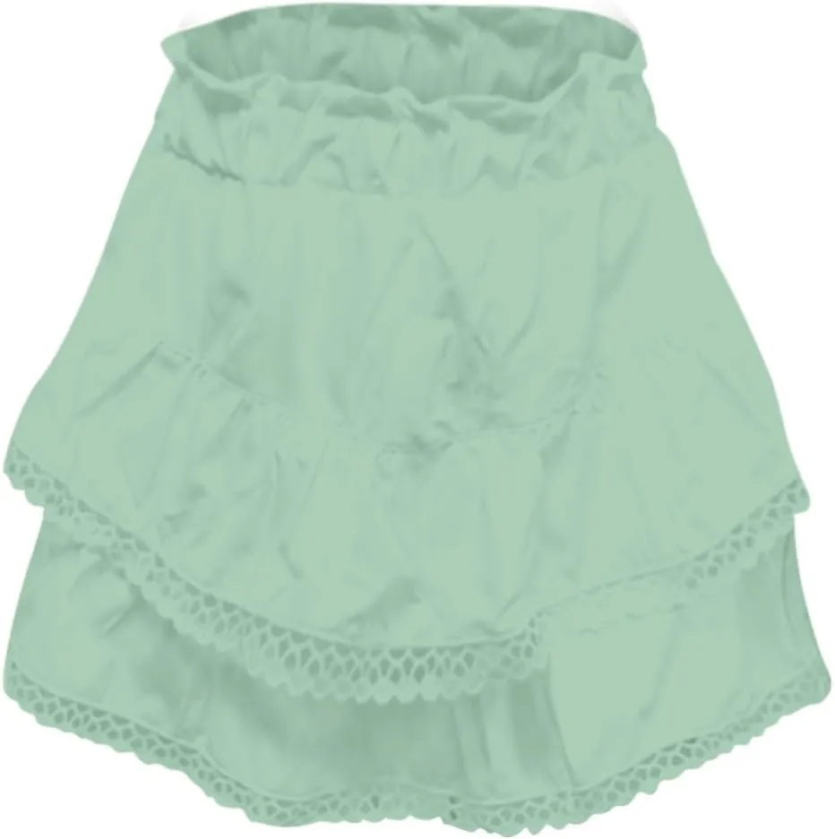 Summer Flowy Skirts for Women Trendy High Waisted Boho Tiered Ruffle Mini Skirt Y2K Cute Layered Golf Tennis Skorts