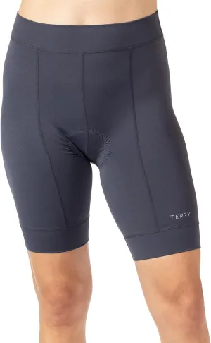 Terry Bike Shorts Women Padded, Actif Cycling Shorts for Women Padded 8" Inseam Moisture Wicking Spin Shorts Women