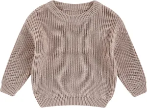Toddler Baby Girl Boy Knit Football Sweater Long Sleeve Pumpkin Sweasthirt Fall Winter Clothes Football Outfit