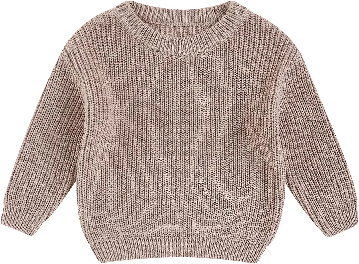 Toddler Baby Girl Boy Knit Football Sweater Long Sleeve Pumpkin Sweasthirt Fall Winter Clothes Football Outfit