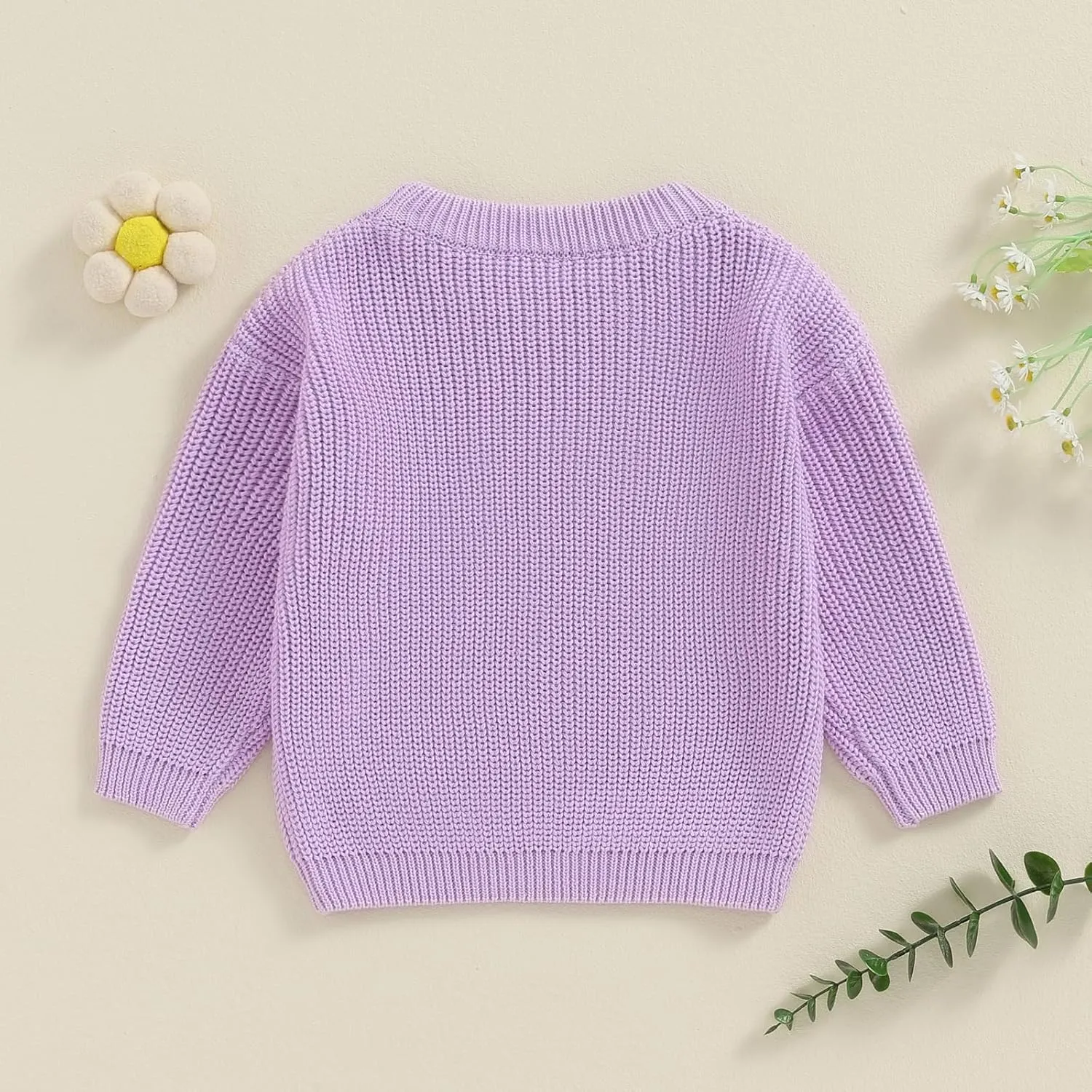 Toddler Infant Baby Girl Knit Sweater Big Sister Little Sister Matching Outfits Long Sleeve Pullover Sweatshirt