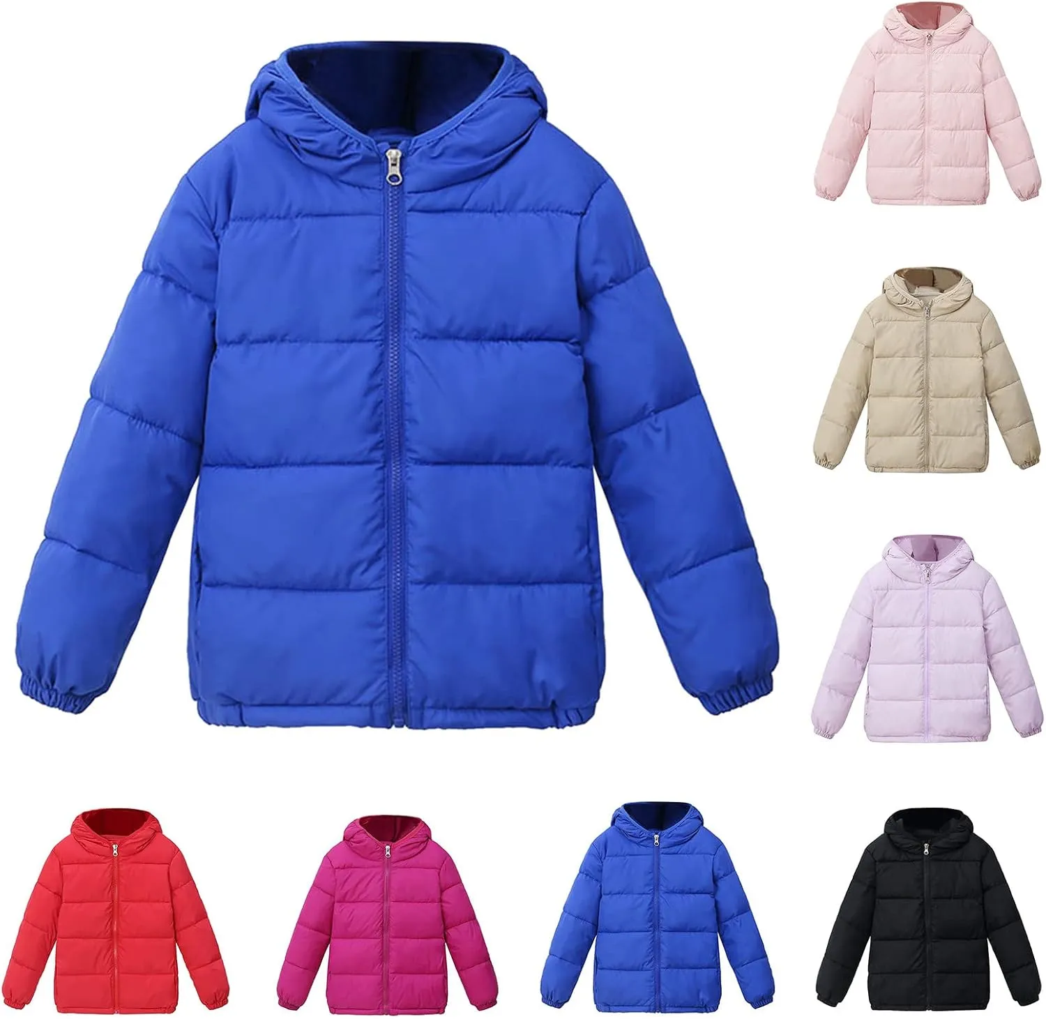 Toddler Jackets for Girls with Hood Winter Coats Warm Cotton Padded Down Jacket Boys aterproof Clothes
