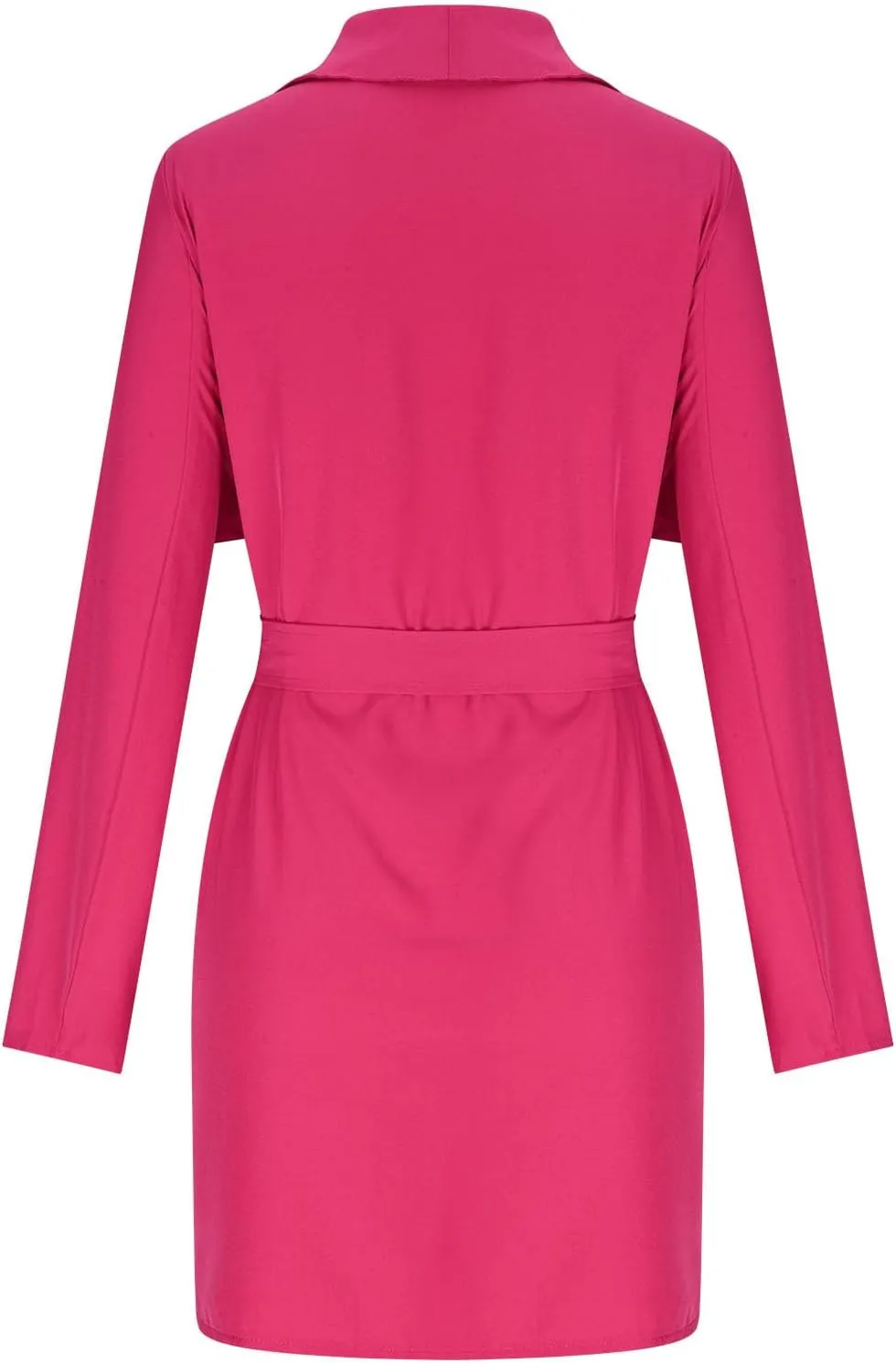 Trench Coat for Women Lightweight V Neck Fall Outfit Long Sleeve Belted Casual Pea Coat Office Work Jackets