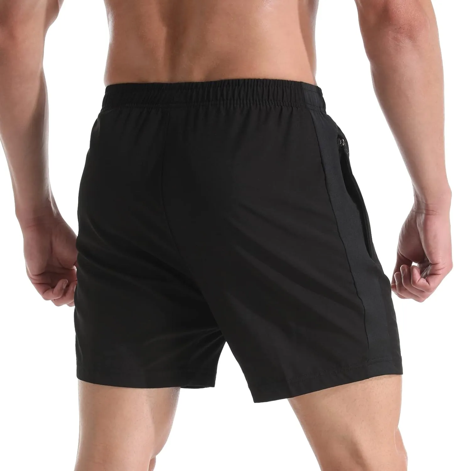 VPOS Gym Shorts for Men 5 Inch - Lightweight Mens Athletic Shorts Quick Dry Workout Running Shorts with Zipper Pockets