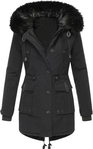 Winter Coats for Women 2024 Trendy Plus Size Warm Sherpa Fleece Lined Jackets Fleece Hooded Parka Peacoat Outerwear