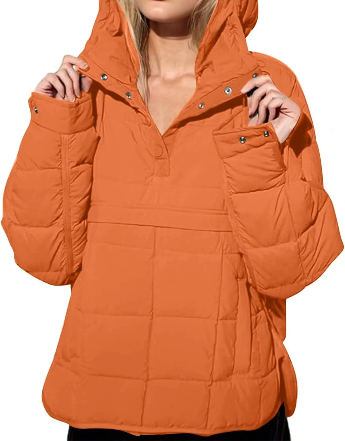 Winter Coats For Women With Hood Fleece Lined Thicken Warm Puffer Jackets Full Zipper Parkas Trendy 2025 Clothes