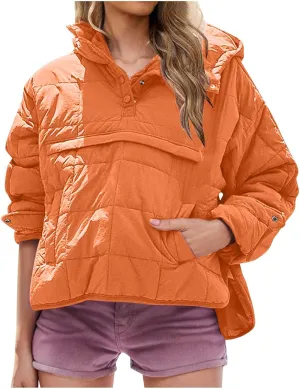 Winter Coats For Women With Hood Fleece Lined Thicken Warm Puffer Jackets Full Zipper Parkas Trendy 2025 Clothes