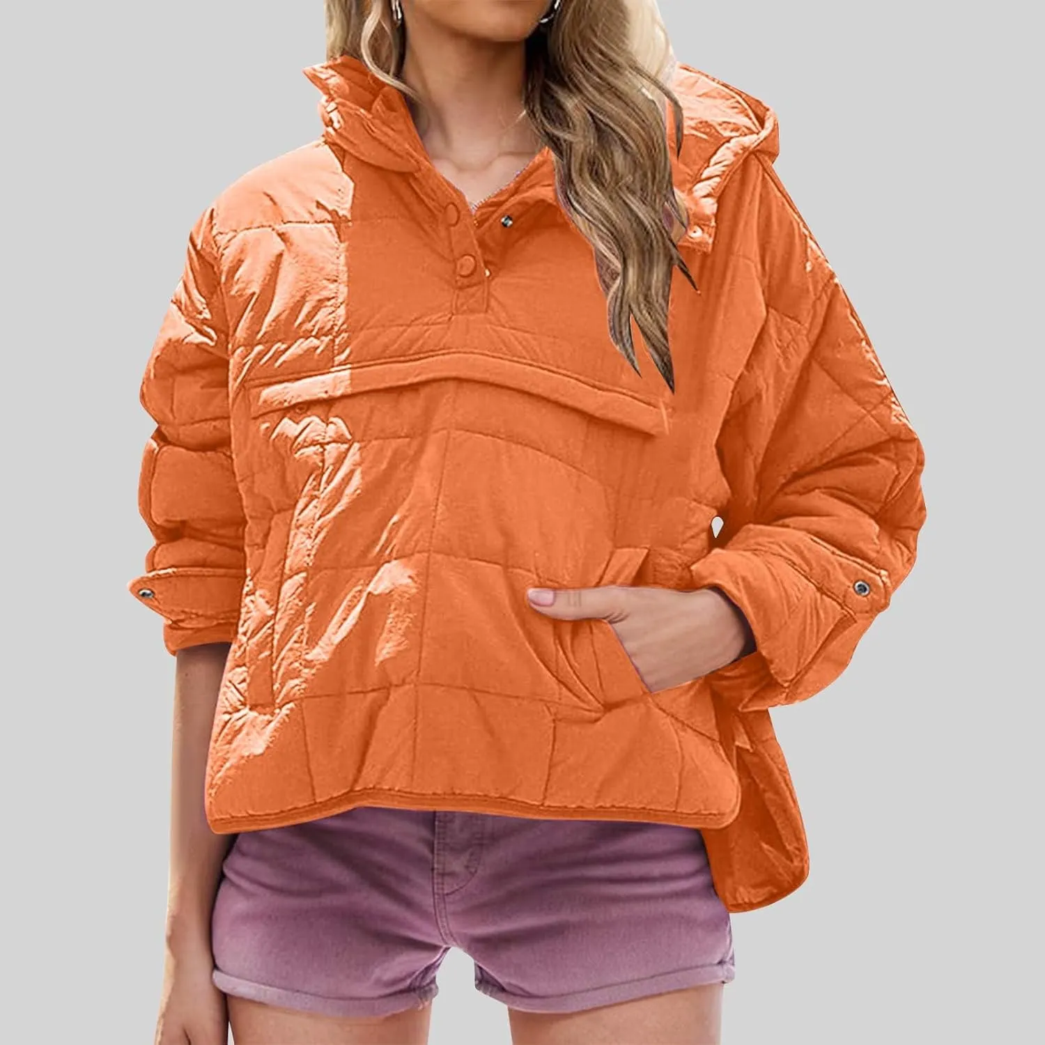 Winter Coats For Women With Hood Fleece Lined Thicken Warm Puffer Jackets Full Zipper Parkas Trendy 2025 Clothes