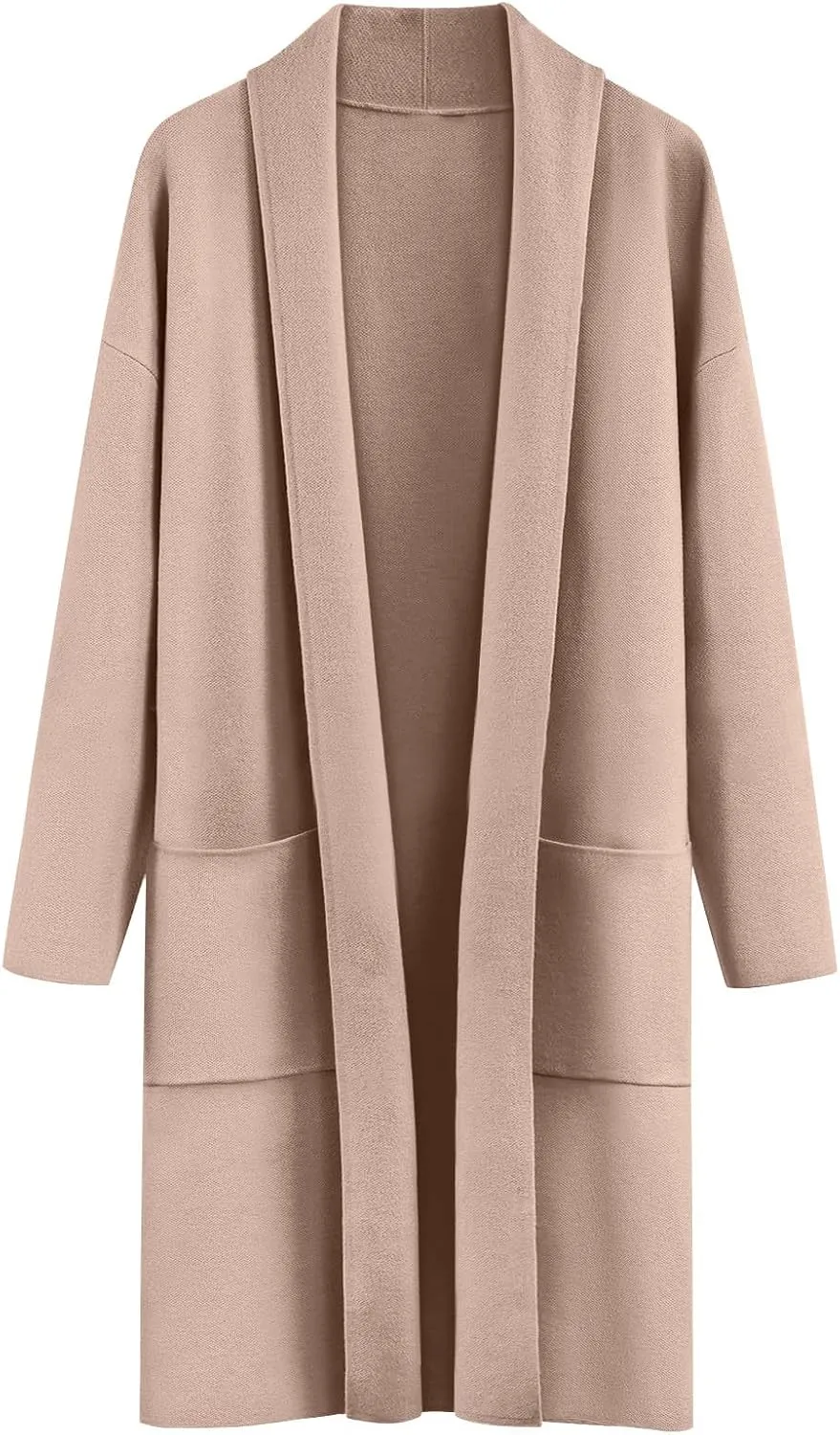 Women Long Cardigans Outwear Coat Slouchy Wool Open Front Sweater Coat with Pockets Sweaters Jackets Trench Clothes