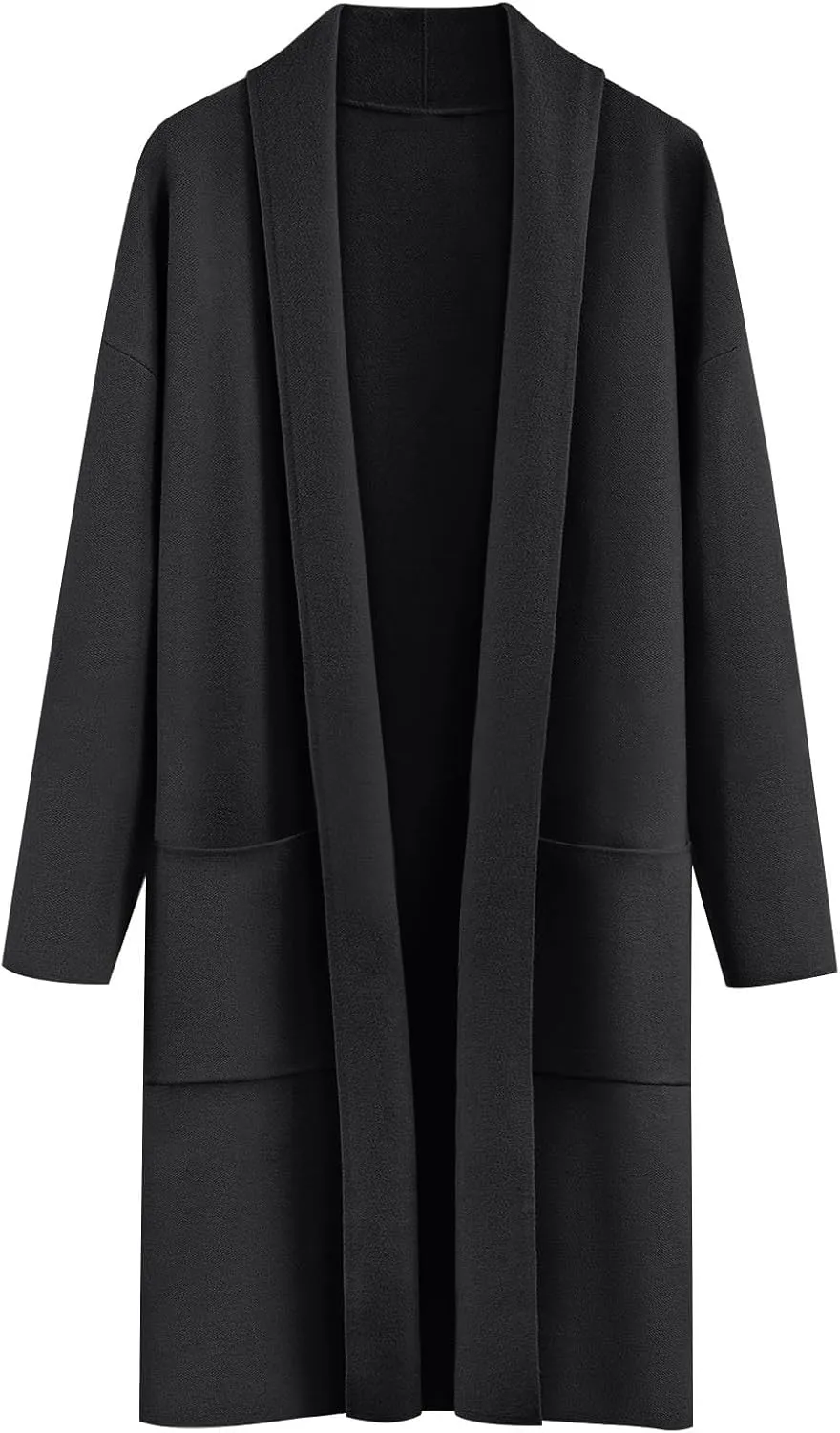 Women Long Cardigans Outwear Coat Slouchy Wool Open Front Sweater Coat with Pockets Sweaters Jackets Trench Clothes