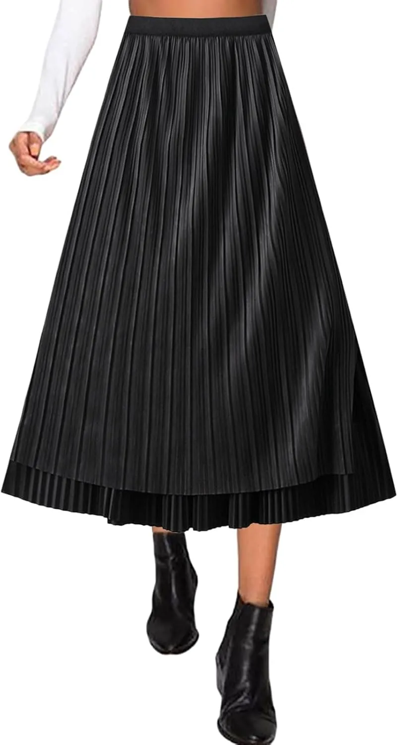 Women Mid Length Skirt Dance Party A Line High Waisted Reversible Tulle Skirt Holiday Party Costume Waistband for