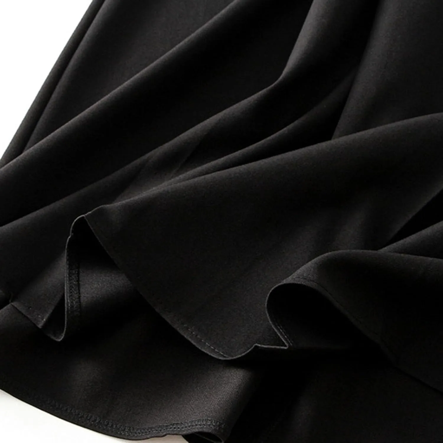 Women Mid Length Suit Skirt A Line High Waisted Pleated Skirt Daily Costume Half Suit Jean Skirts for Teen Girls