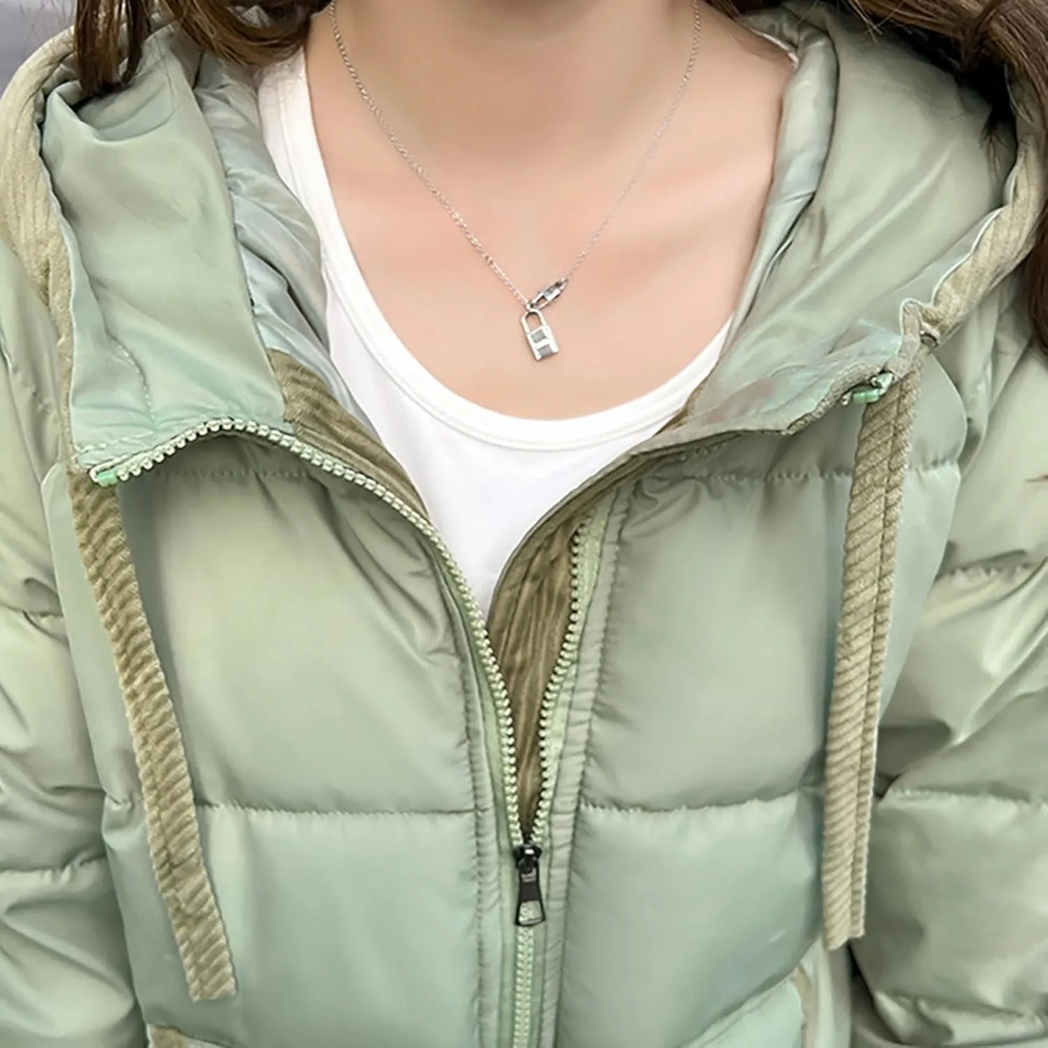 Women Winter Long Quilted Coat Maxi Length Puffer Jacket Padded Coat Cotton Hooded Long Sleeve with Oversized Pockets