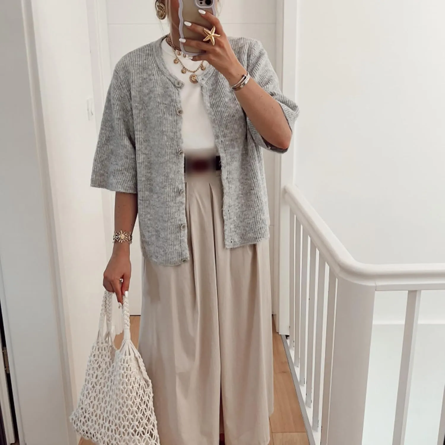 Women Y2K Cardigan Sweater Short Sleeve Button Down Ribbed Knit Crop Top Fall Winter Going Out Sweater